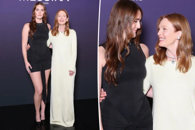 Julianne Moore, daughter Liv Freundlich shine in Messika diamonds in Paris