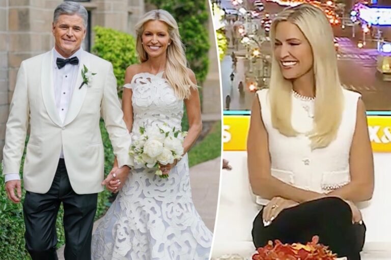 Ainsley Earhart vows to ‘serve’ new husband Sean Hannity after Florida wedding