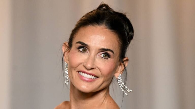 Demi Moore, 63, seen in daring strapless dress in new photos from daughter Tallulah Willis’ wedding